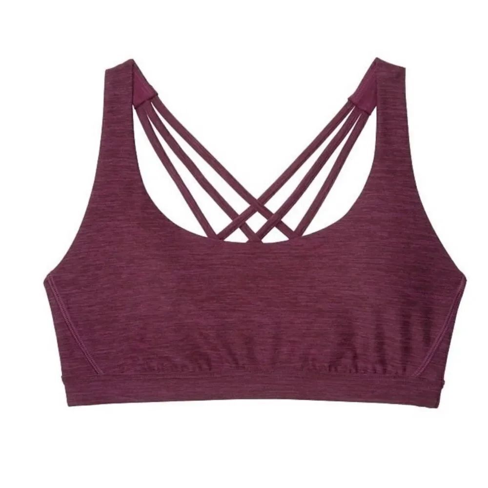Victoria’s Secret Padded Smooth Strappy back sport bra Burgundy